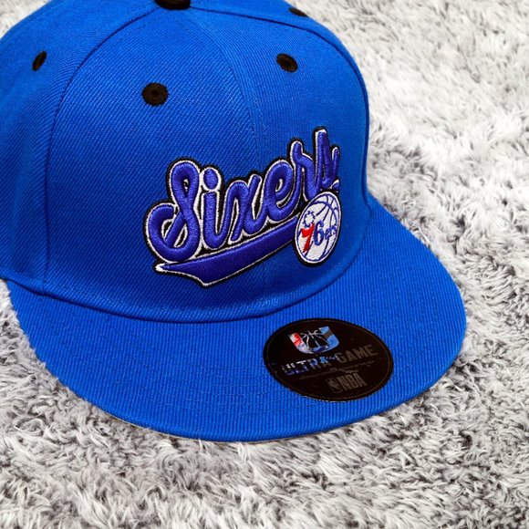 Philadelphia 76ers Trucker Hat 47 Blue Trawler Clean Up Cap Sixers Eagles - Picture 2 of 10